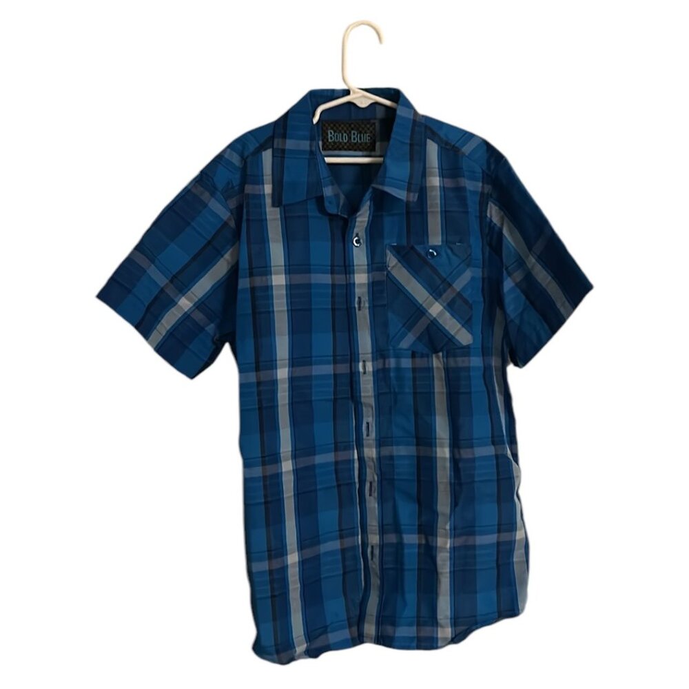 HAND MADE BOY SHIRT COLOR BLUE SIZE M NEW NEVER USED NO TAG